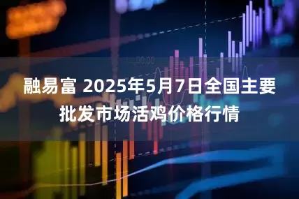 融易富 2025年5月7日全国主要批发市场活鸡价格行情