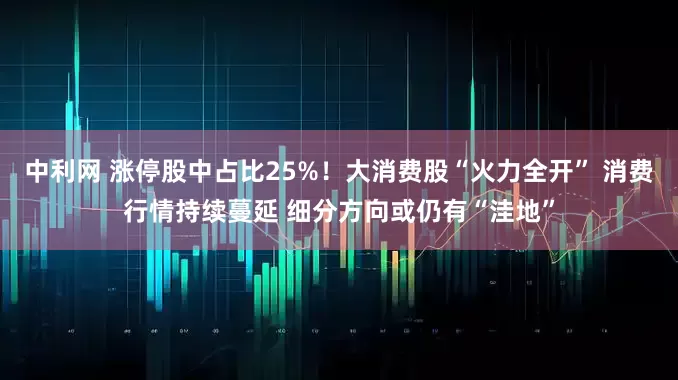 中利网 涨停股中占比25%！大消费股“火力全开” 消费行情持续蔓延 细分方向或仍有“洼地”