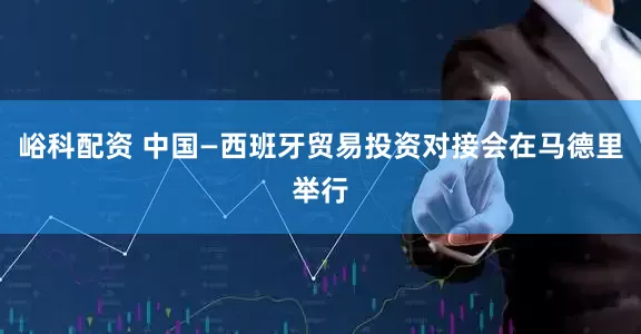 峪科配资 中国—西班牙贸易投资对接会在马德里举行