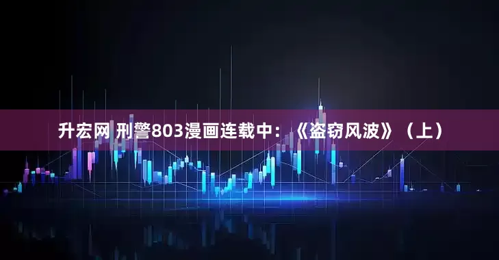 升宏网 刑警803漫画连载中：《盗窃风波》（上）