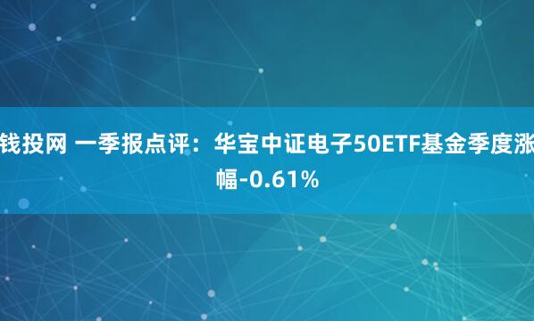 钱投网 一季报点评：华宝中证电子50ETF基金季度涨幅-0.61%